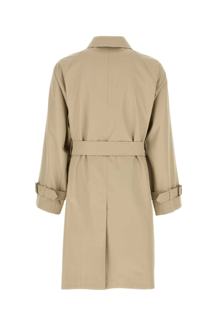 Burberry Men Capuccino Gabardine Trench Coat