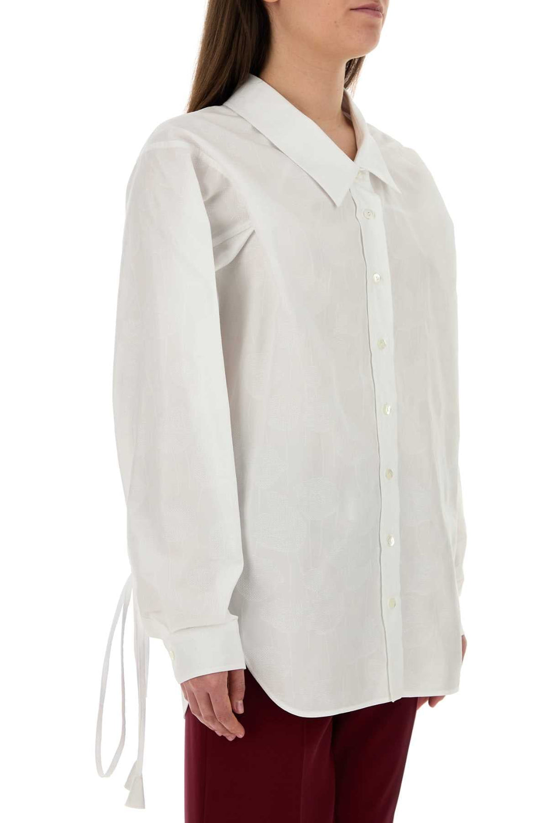 Gucci Women White Cotton Shirt