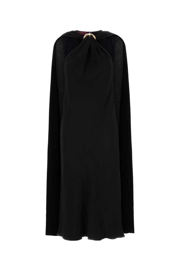 Gucci Women Black Crepe Dress