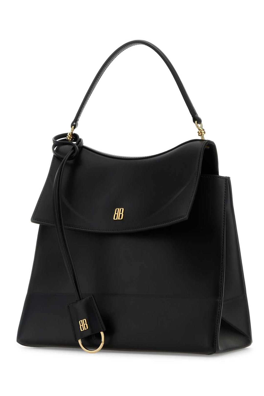Balenciaga Women Black Leather Medium Nano Handbag