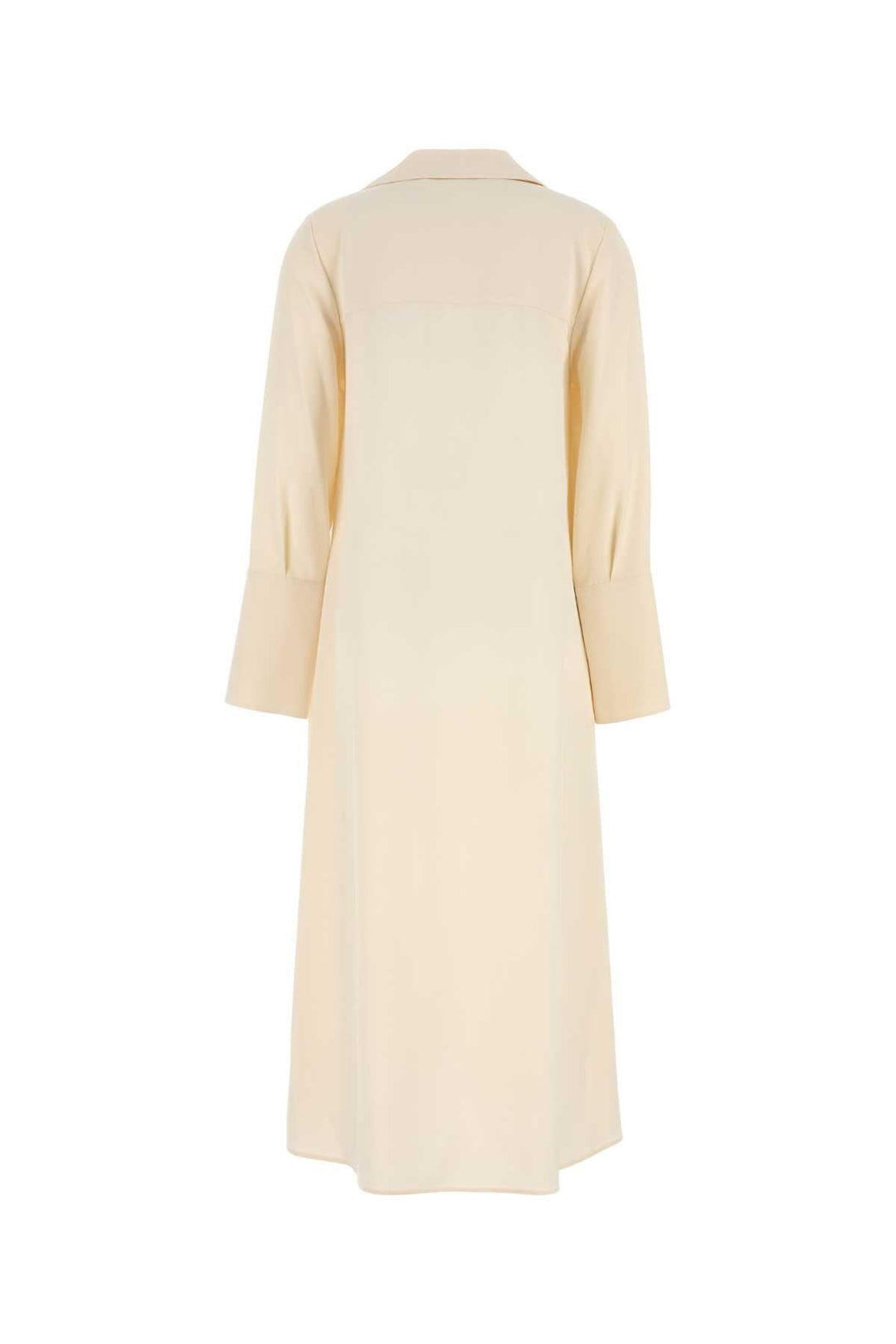 Max Mara Women Cream Stretch Silk Ossola Dress