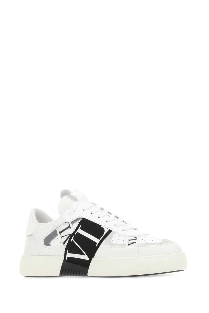 Valentino Garavani Men White Leather Vl7n Sneakers