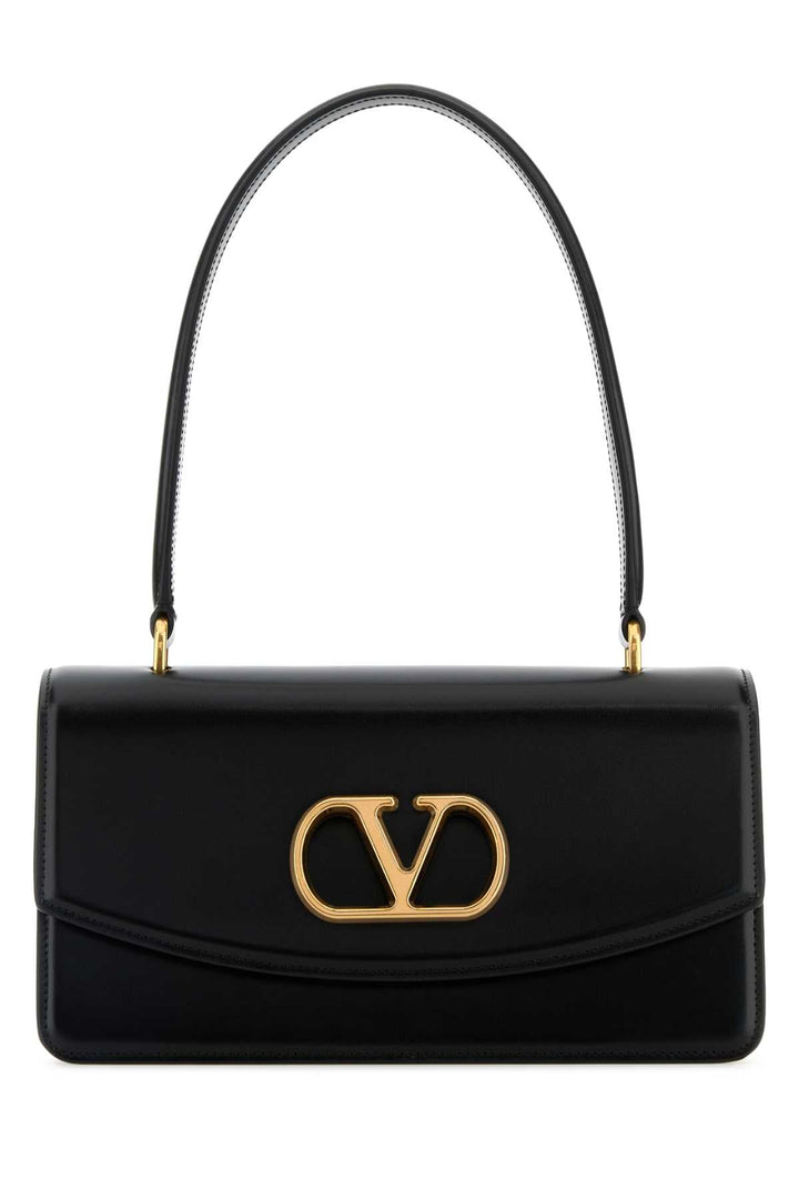 Valentino Garavani Women Black Leather Vain Shoulder Bag