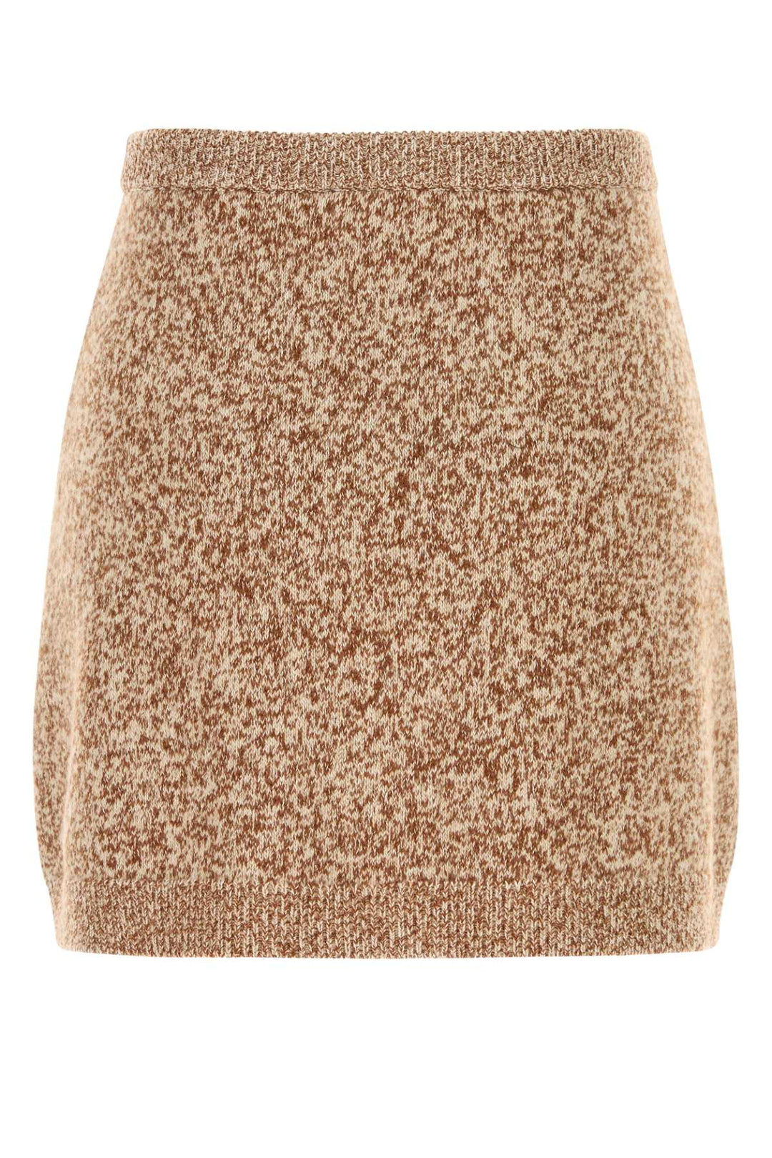 Versace Women Two-Tone Virgin Wool Blend Mini Skirt