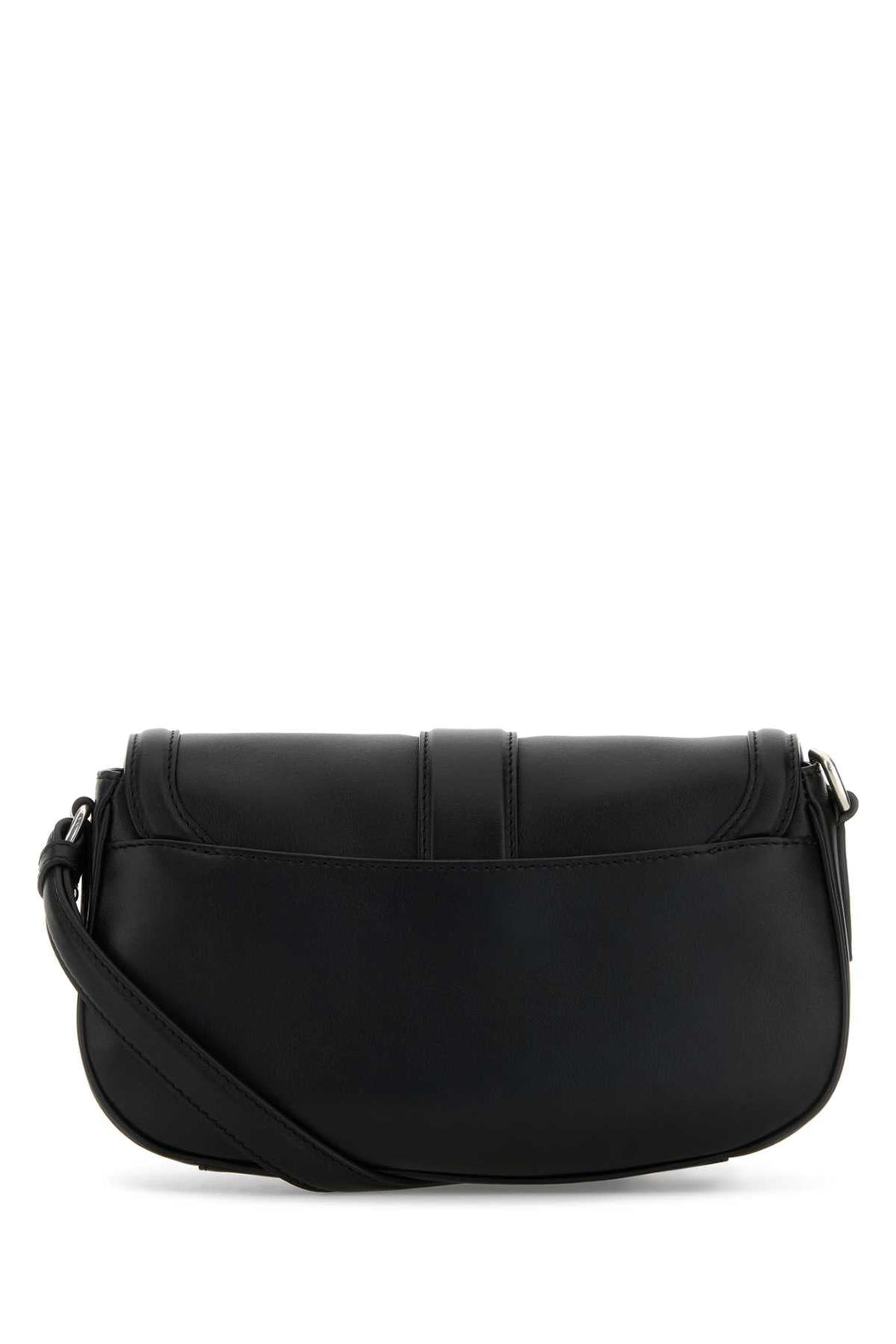 Alexander Mcqueen Women Black Leather Satchel Crossbody Bag