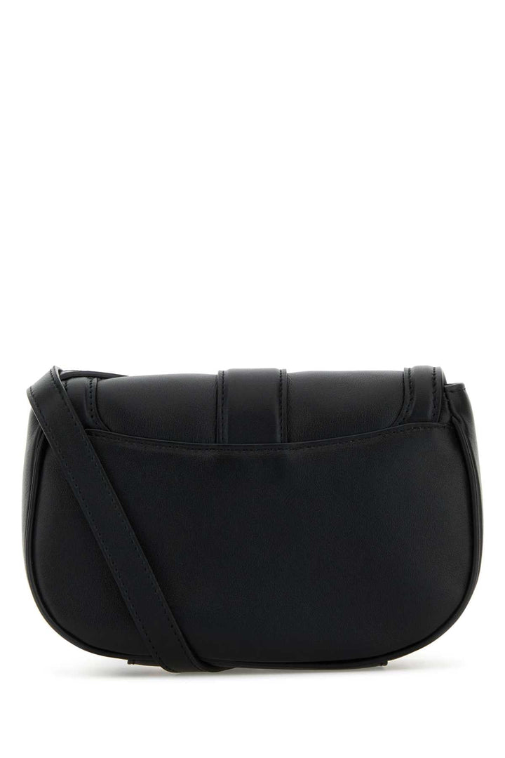 Alexander Mcqueen Women Black Leather Mini Satchel Crossbody Bag