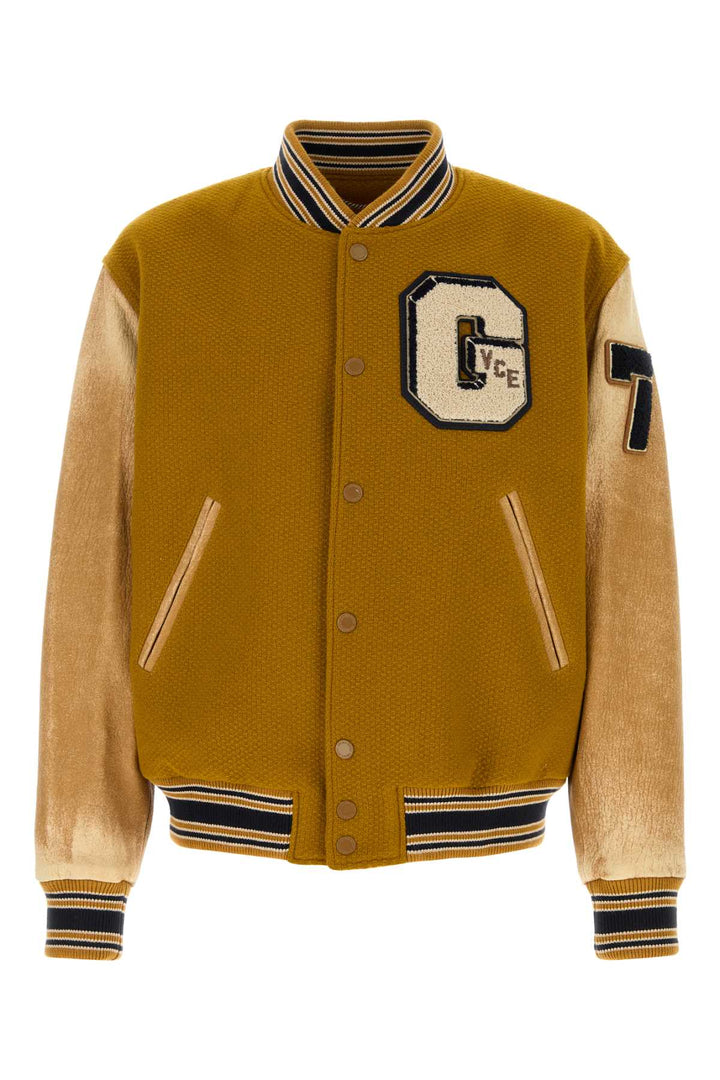 Golden Goose Deluxe Brand Men Ochre Wool Aleandro Bomber Jacket