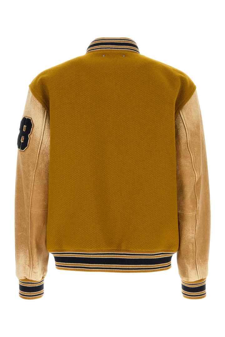 Golden Goose Deluxe Brand Men Ochre Wool Aleandro Bomber Jacket