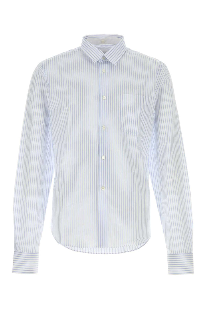 Prada Men Embroidered Poplin Shirt