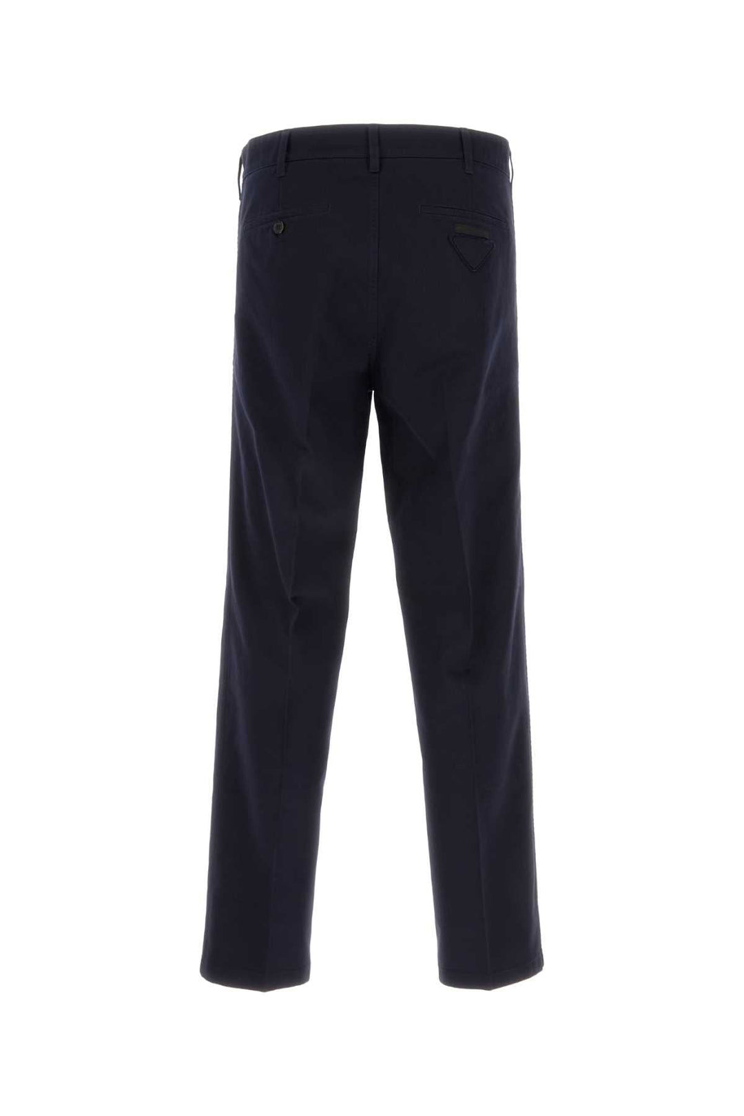 Prada Men Dark Blue Cotton Chino Pant