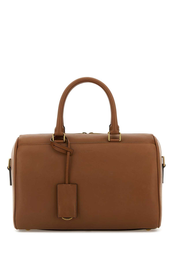 Saint Laurent Women Caramel Leather Handbag