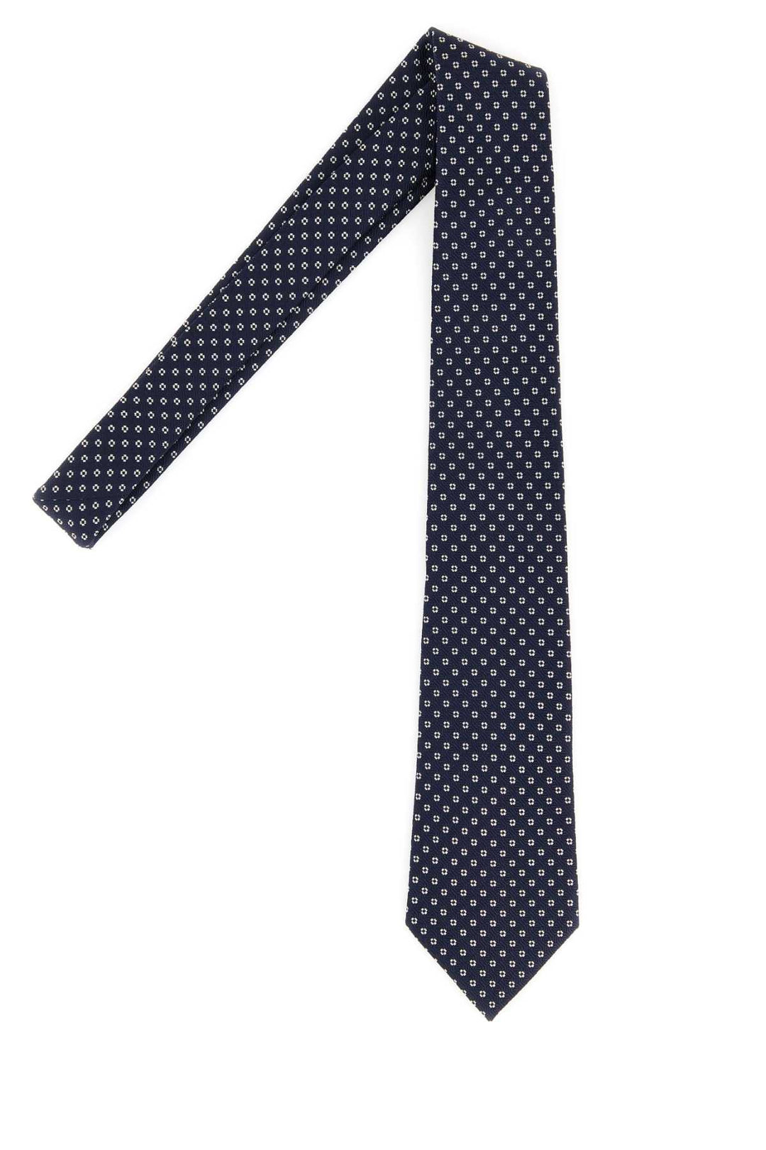 Saint Laurent Men Embroidered Silk Tie