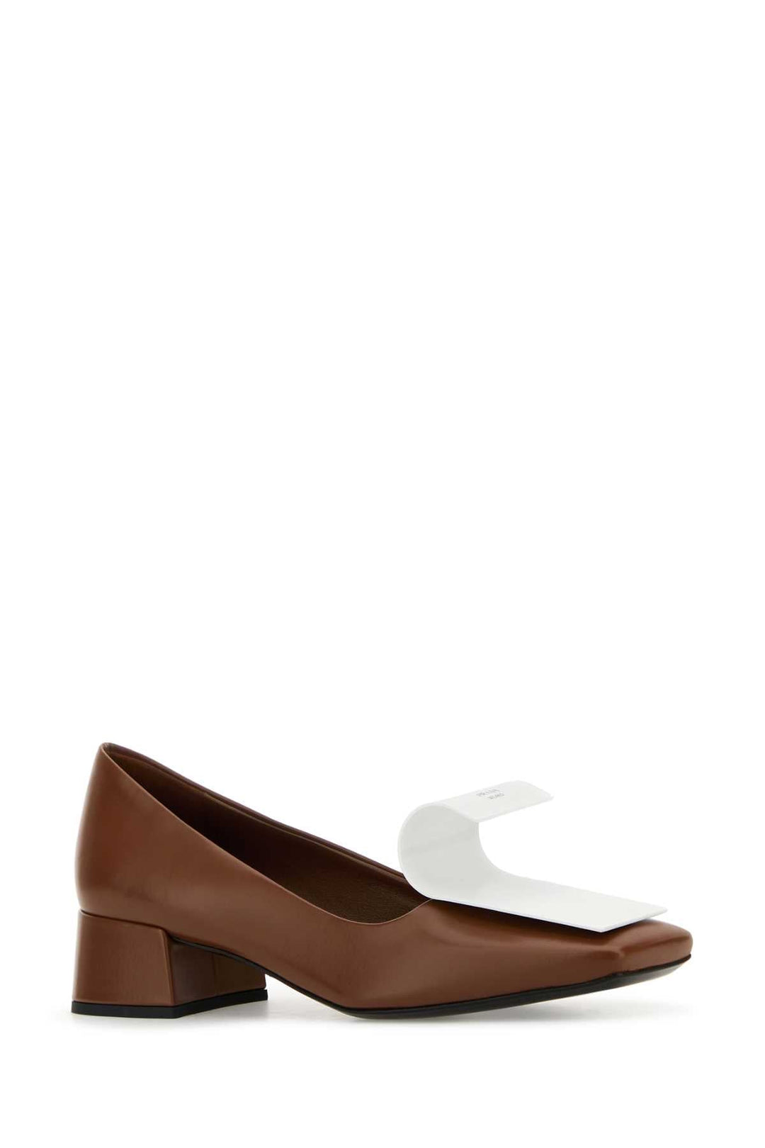 Prada Women Two-Tone Leather Pumps