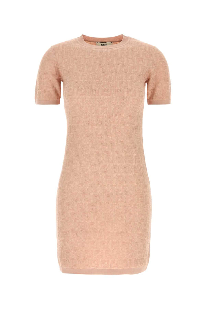 Fendi Women Pink Cotton Blend Dress