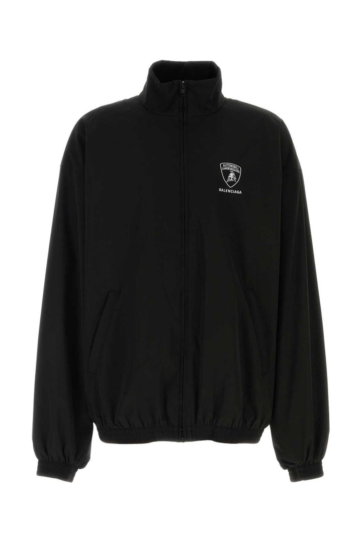 Balenciaga Men Black Tech Fabric Balenciaga X Automobili Lamborghini Windbreaker