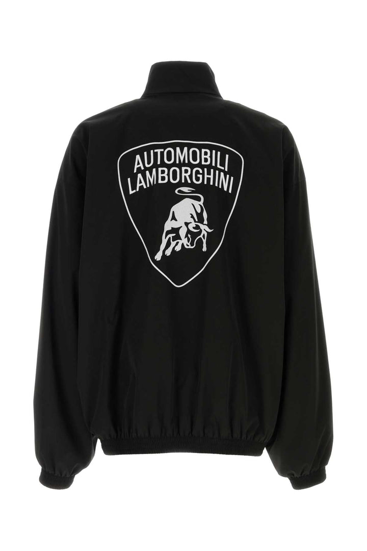 Balenciaga Men Black Tech Fabric Balenciaga X Automobili Lamborghini Windbreaker
