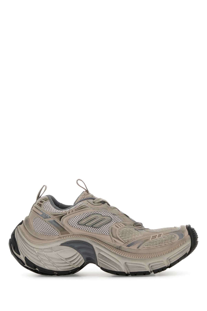 Balenciaga Men Cappuccino Mesh And Rubber 6Xl Sneakers