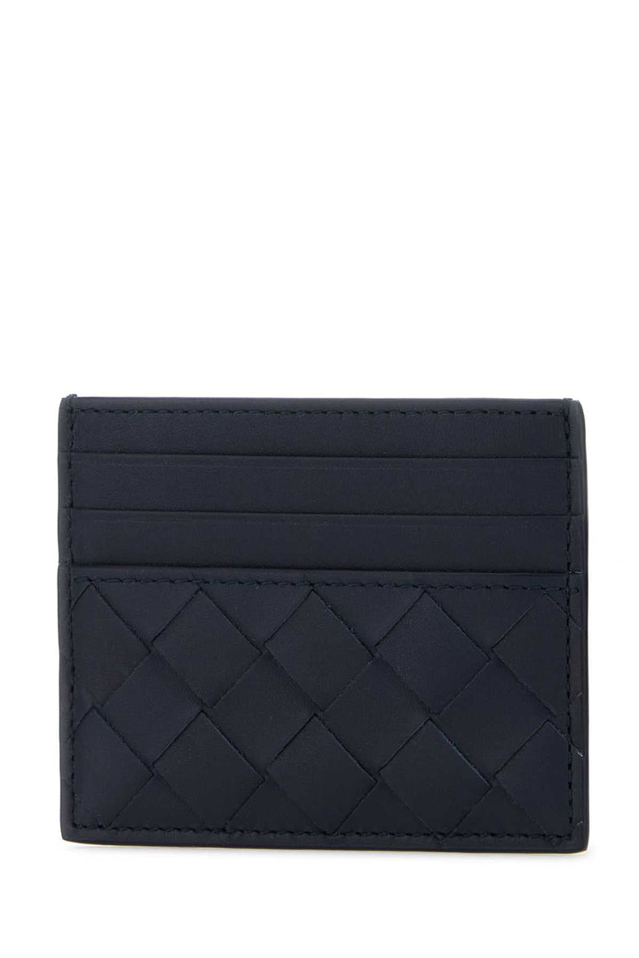Bottega Veneta Men Two-Tone Leather Intrecciato Card Holder