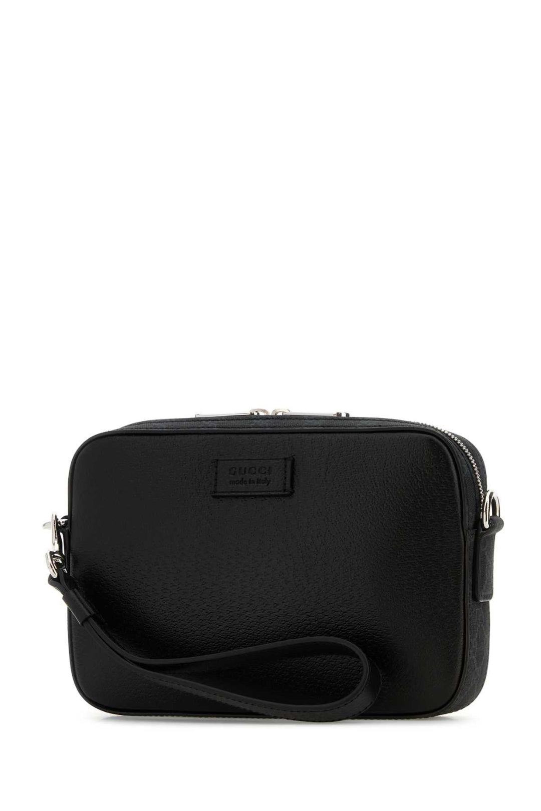 Gucci Men Black Leather Small Clutch