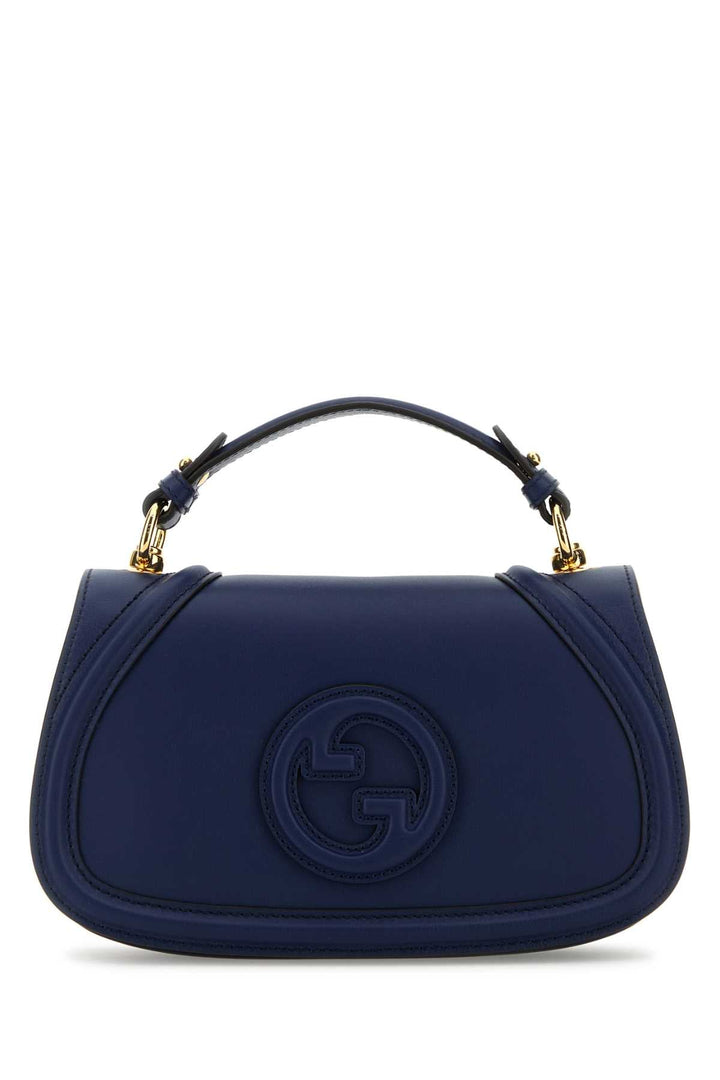 Gucci Women Blue Leather Gucci Blondie Handbag