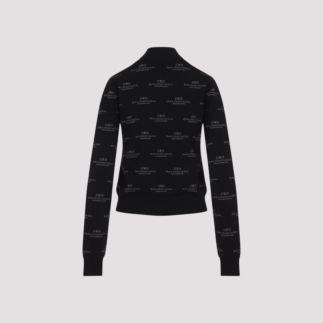 Balenciaga All-Over Zip-Up Cardigan Women