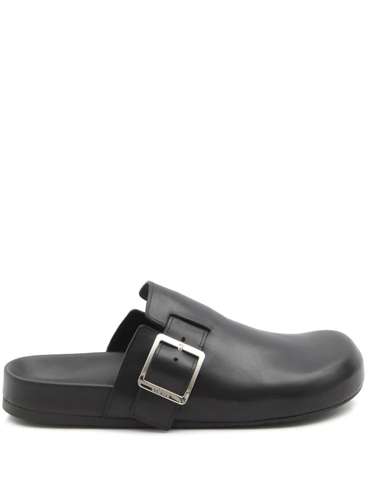 Loewe Men Leather Ease Buckle Mule