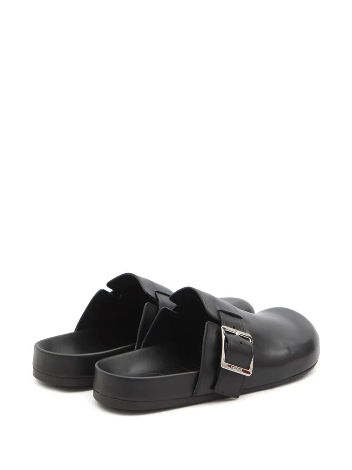Loewe Men Leather Ease Buckle Mule