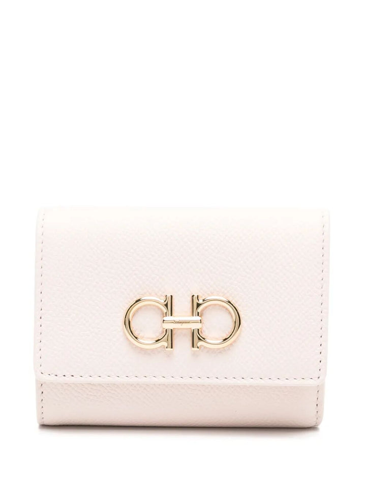 Ferragamo Women The Gancini Leather Trifold Wallet