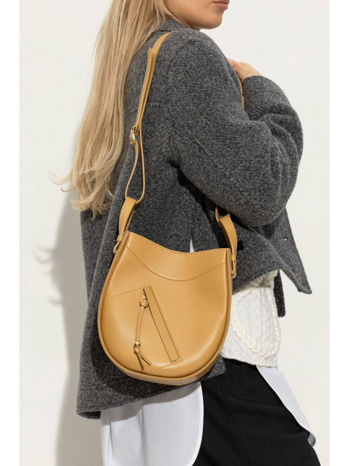 Loewe Women Hammock Slice Bag In Shiny Calfskin