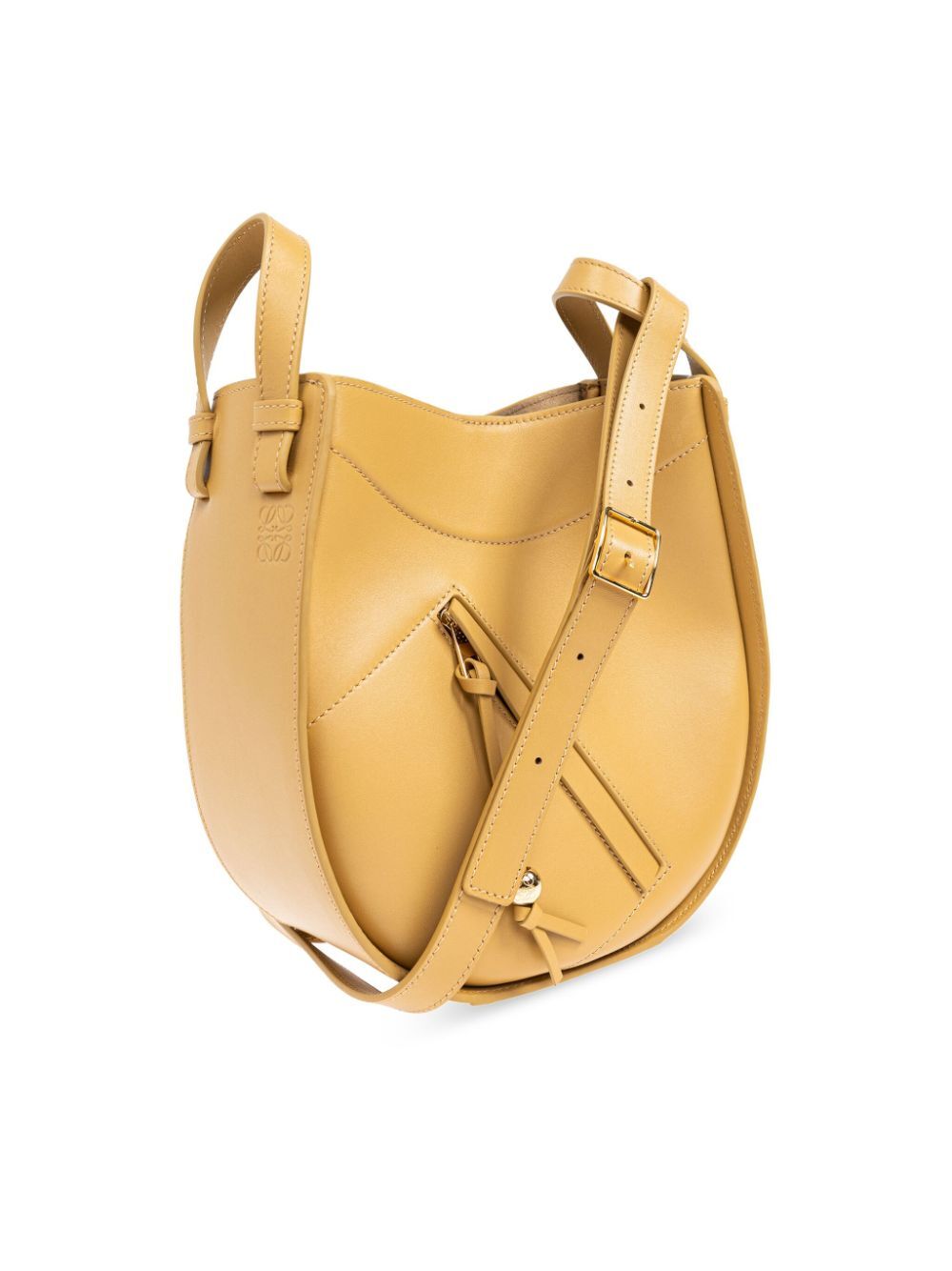 Loewe Women Hammock Slice Bag In Shiny Calfskin