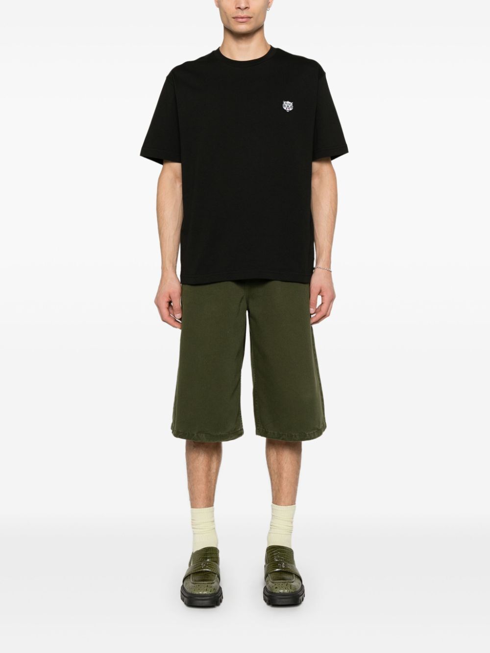 Kenzo Men Happy Tiger Embroidered T-Shirt