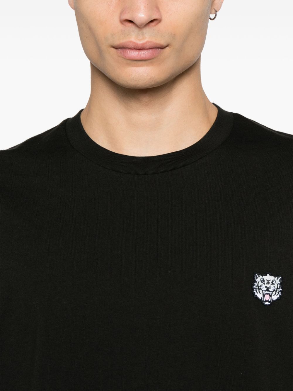 Kenzo Men Happy Tiger Embroidered T-Shirt