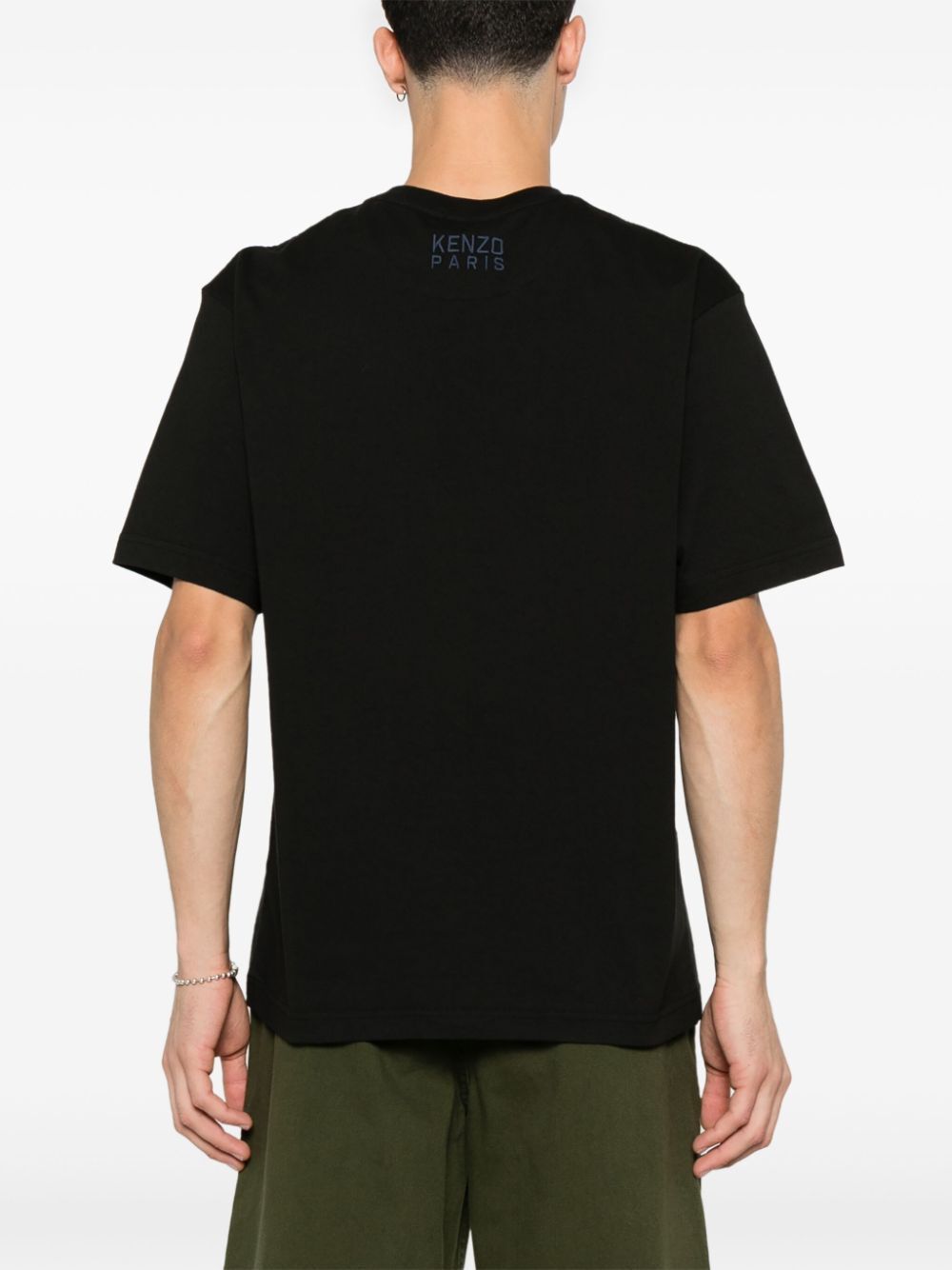 Kenzo Men Happy Tiger Embroidered T-Shirt