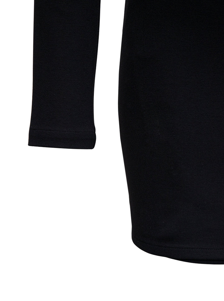 Giuseppe Di Morabito Women Black Jersey Dress With Chain Detail