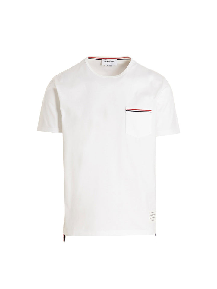 Thom Browne Men Logo Band Jersey T-Shirt
