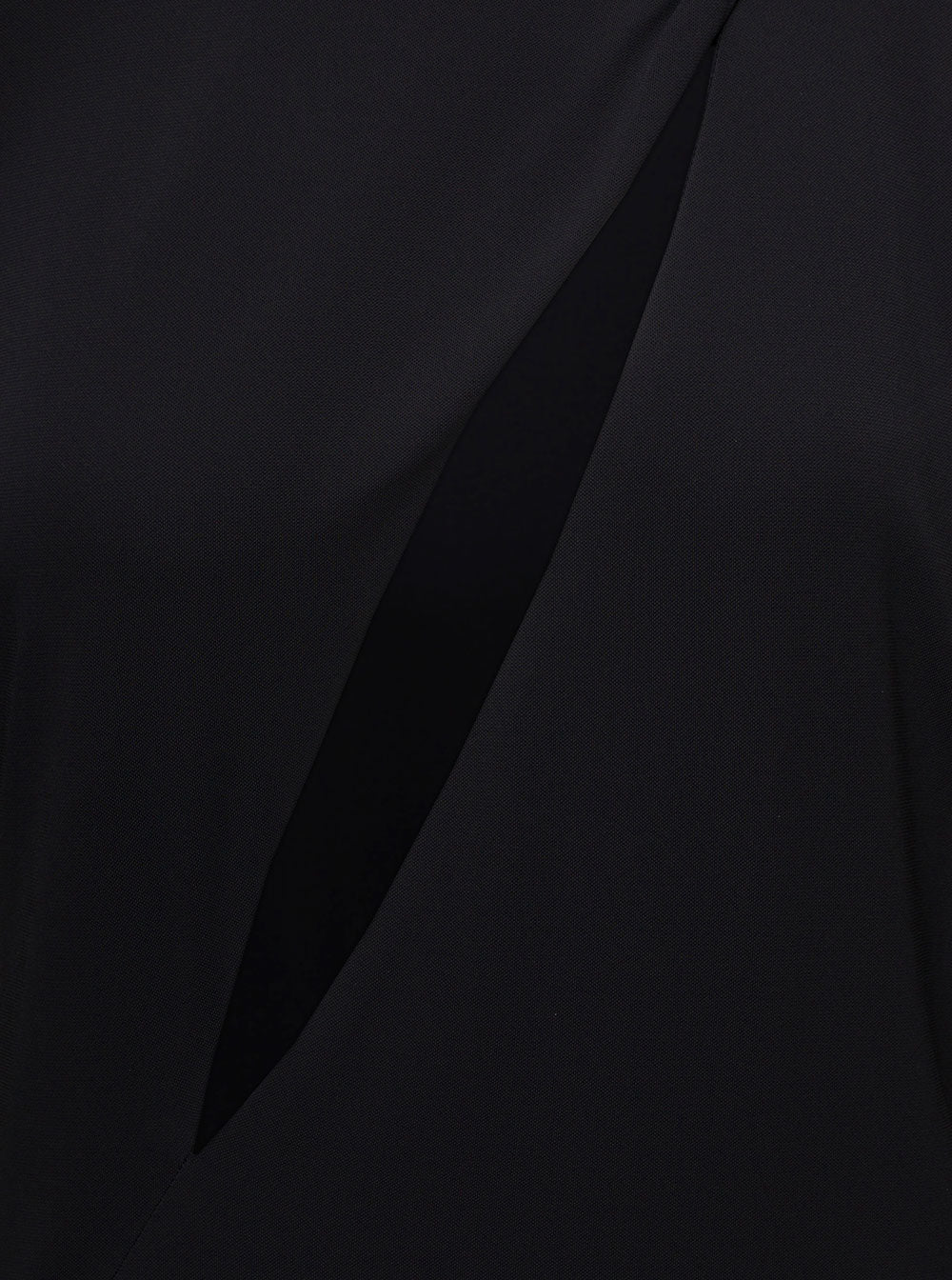 Versace Women Black Fitted Minidress With Cut-Out Detail In Viscose Woman