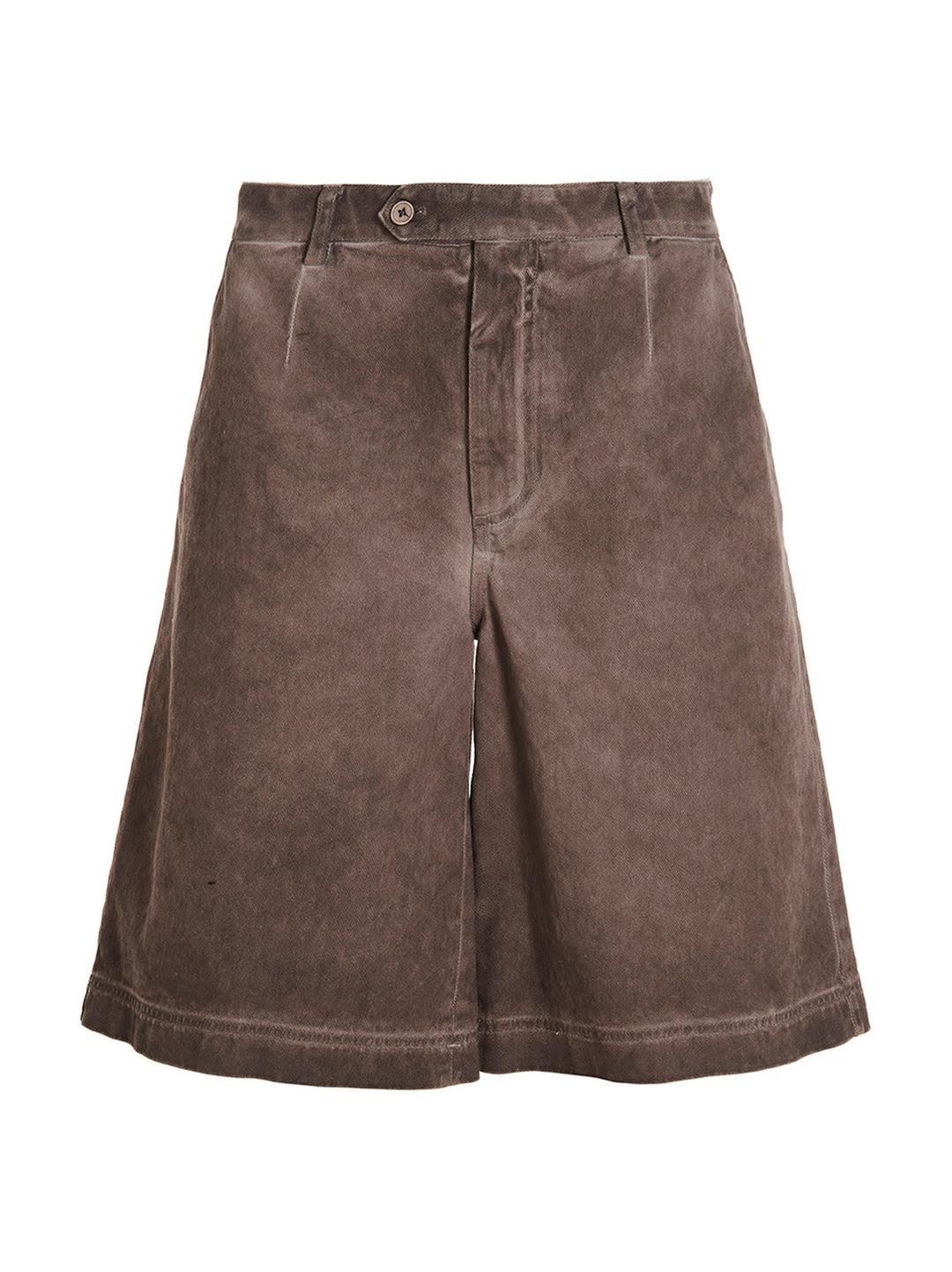 Dolce &amp; Gabbana Logo Plaque Denim Bermuda Shorts