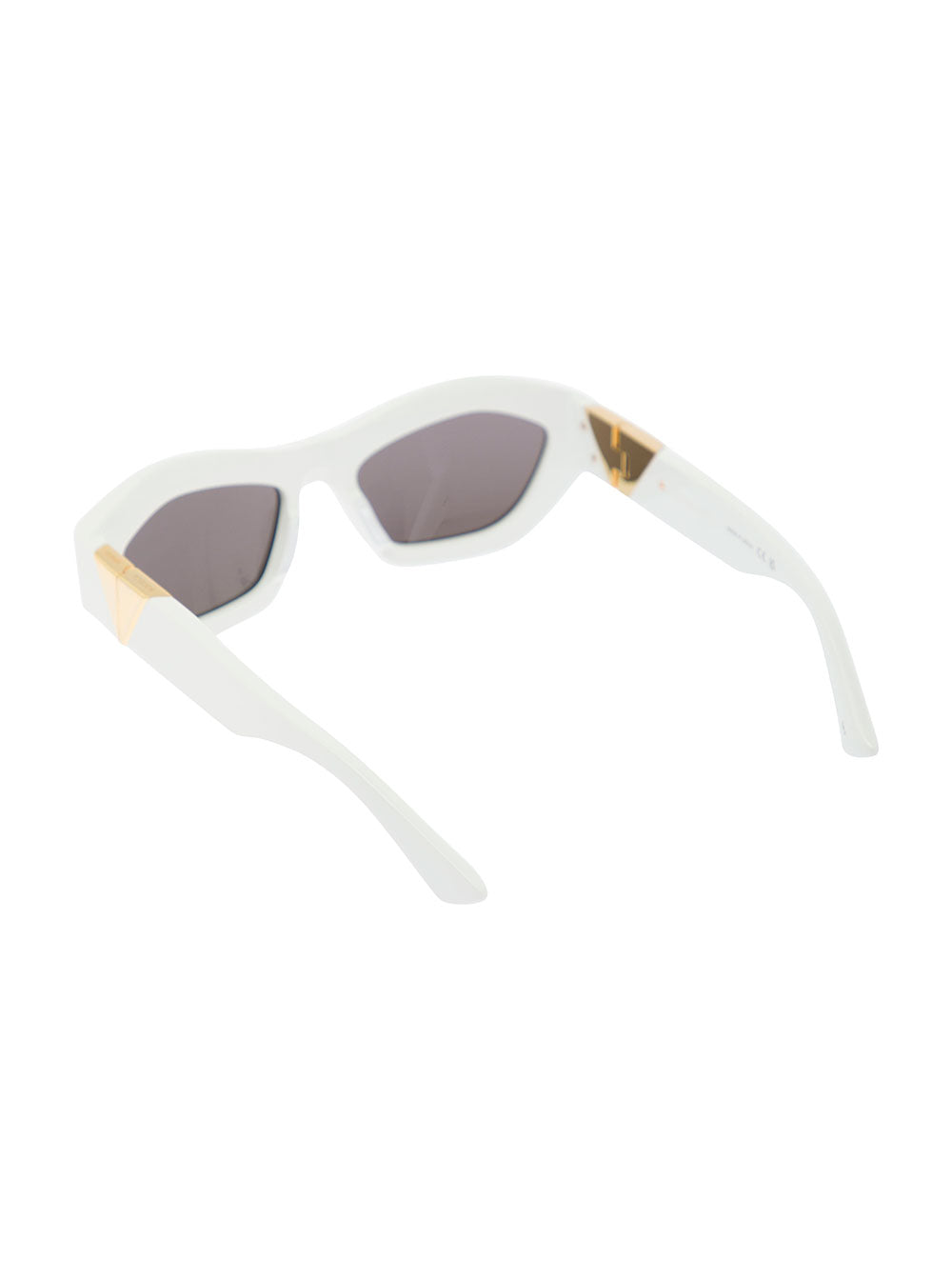 Bottega Veneta Women White Sunglasses In Recycled Acetate Woman