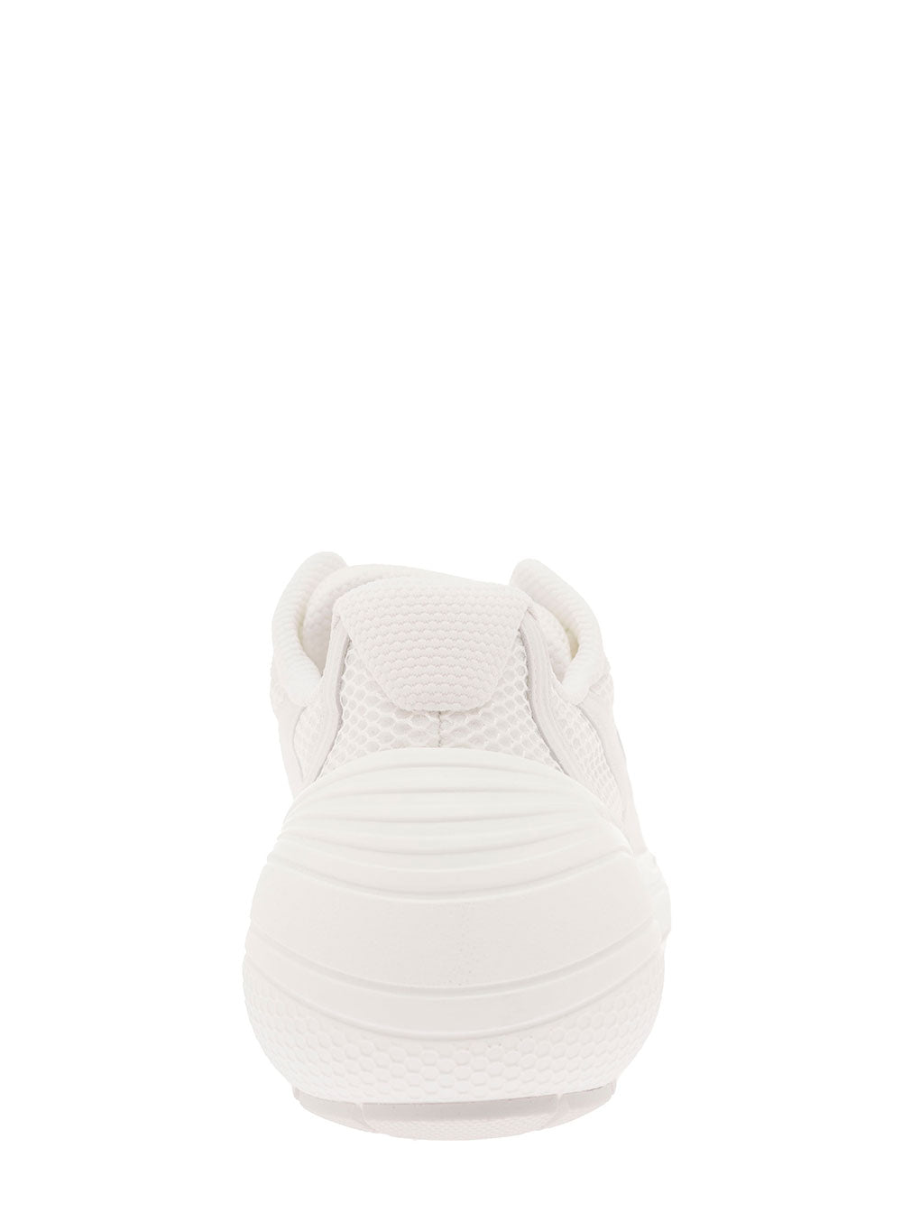 Givenchy Men 'Tk-Mx' White Low Top Sneakers With Side Logo Print In Mesh And Faux Leather Man