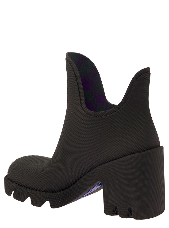 Burberry Women 'Rachel' Black Rainboot With Logo Detail In Rubber Woman