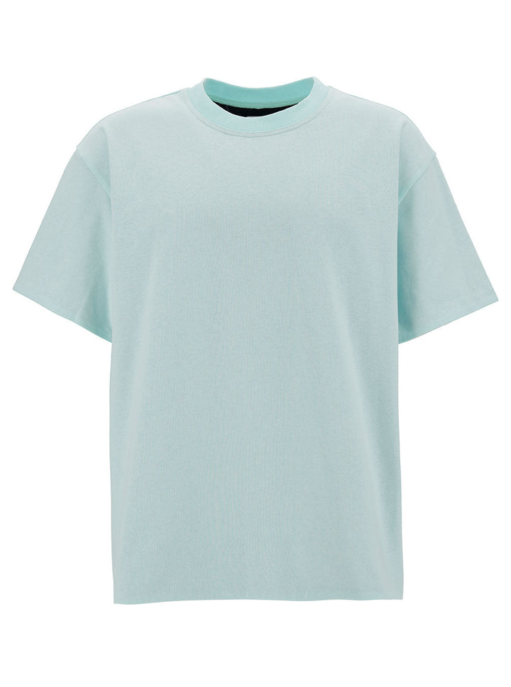 Bottega Veneta Men Light Blue Double Layer T-Shirt In Cotton Man