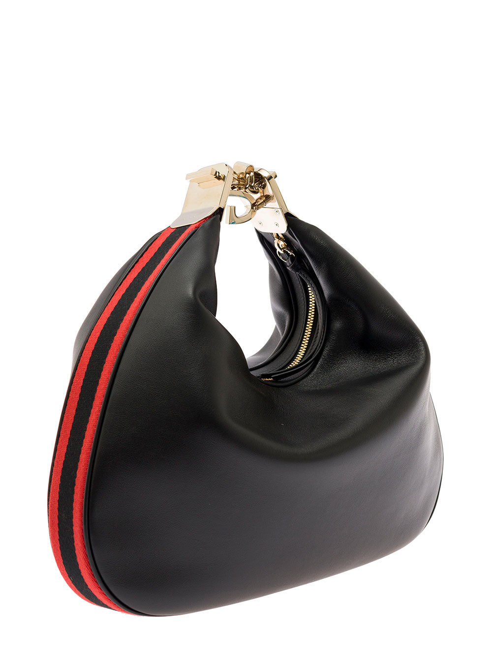 Gucci Women 'Large Attache' Black Crossbody Bag With G Hook Closure In Leather Man