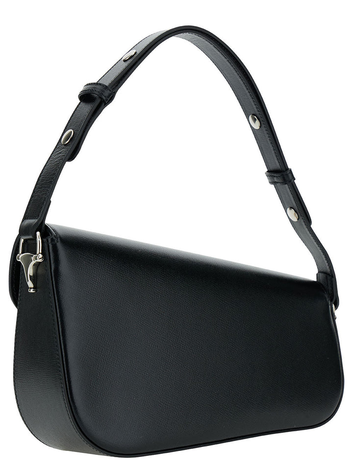 Gucci Women 'Gucci Horsebit 1955 Small' Black Shoulder Bag With Horsebit Detail In Leather Woman