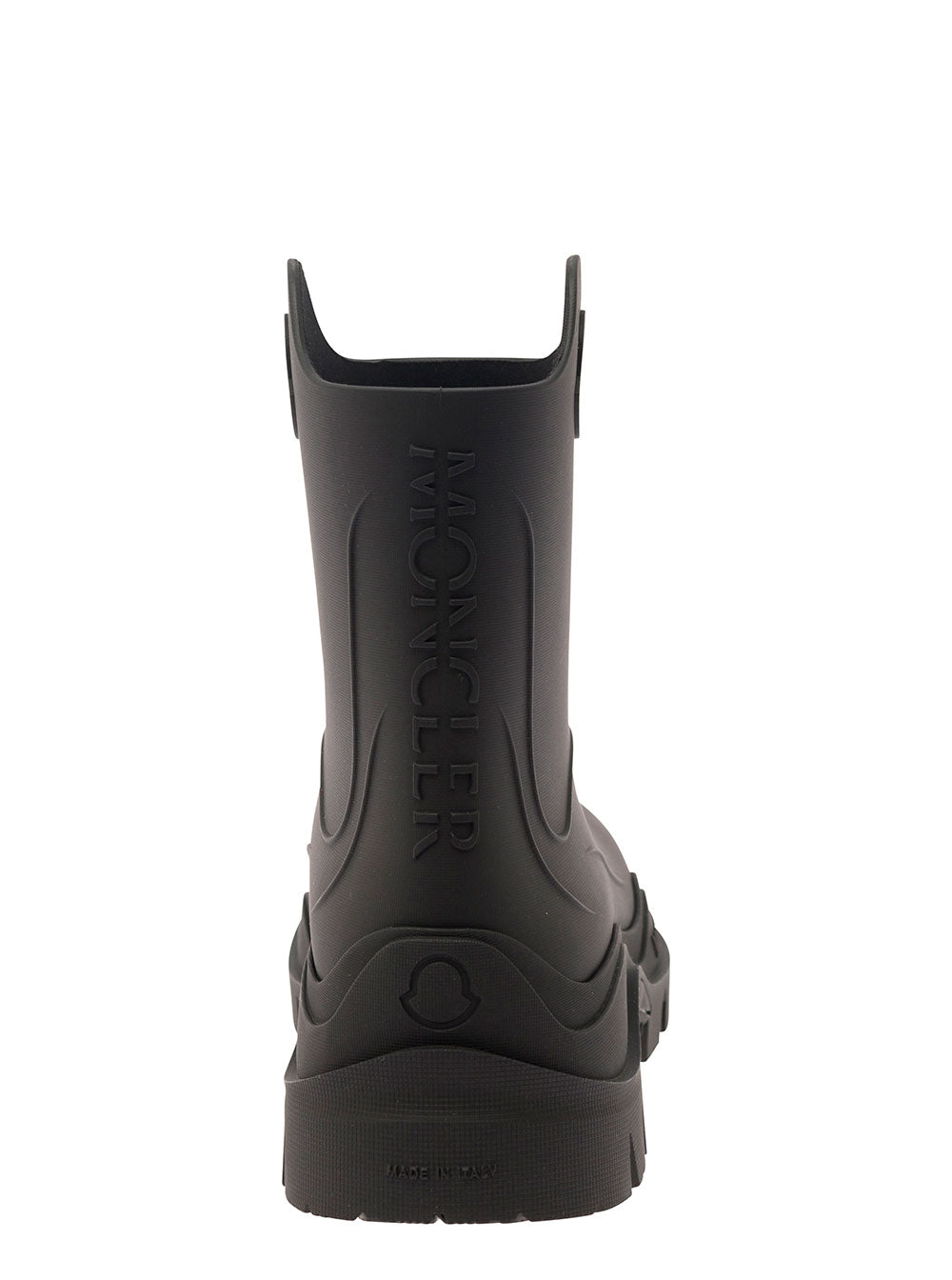 Moncler Women 'Misty' Black Rain Boots With Logo Detail In Rubber Woman