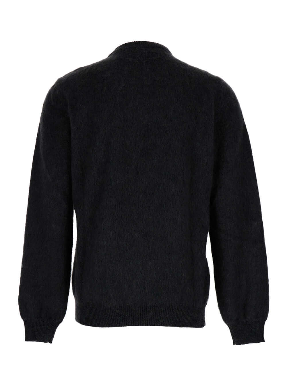 Fendi Men Grey Sweater With Jacquard Ff Motif In Wool Man