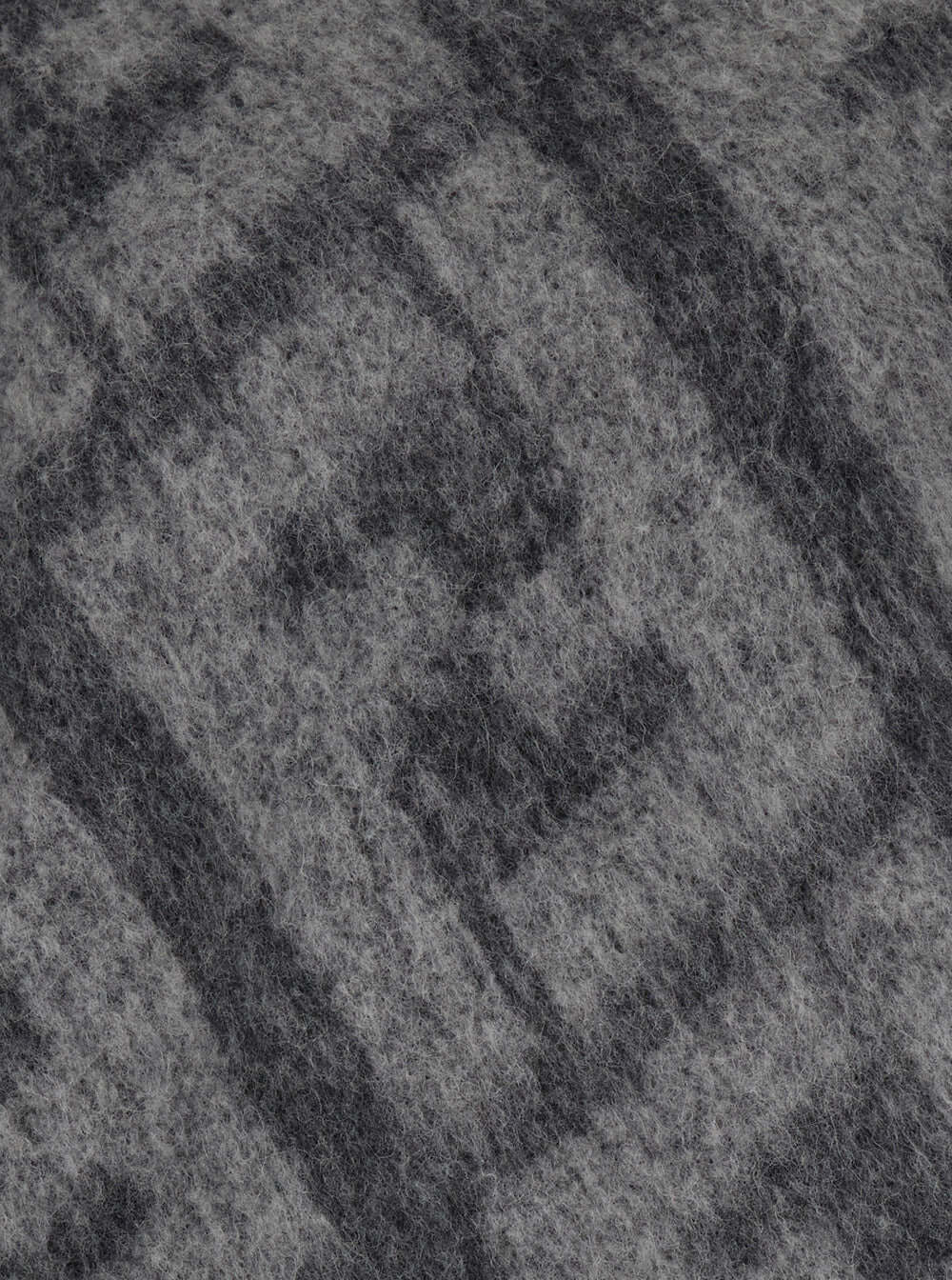 Fendi Men Grey Sweater With Jacquard Ff Motif In Wool Man