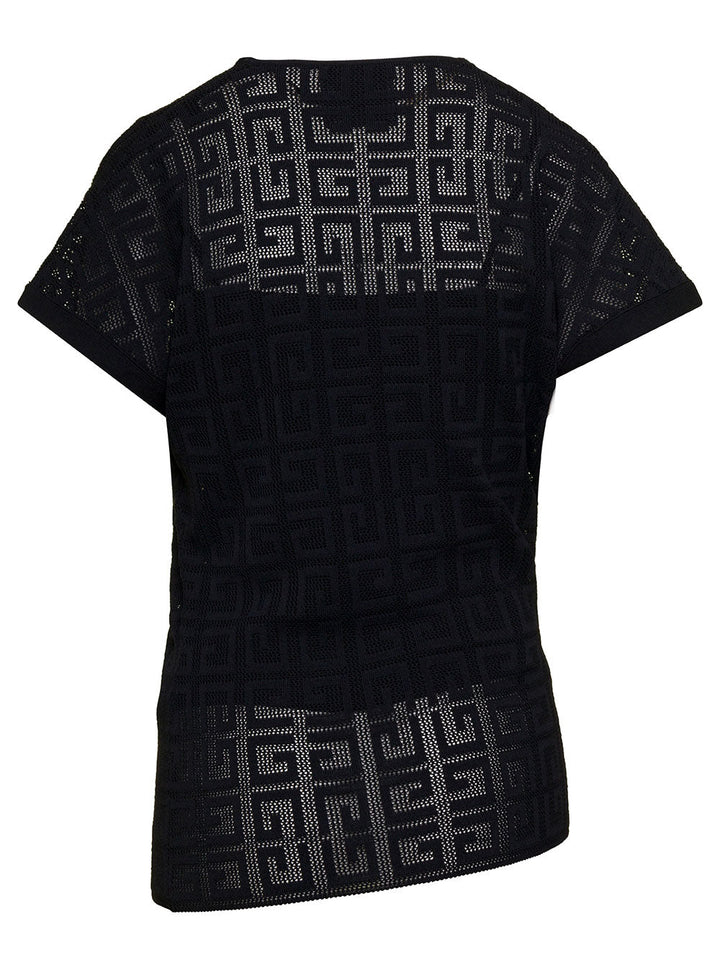 Givenchy Women Black Top With Draped Neckline In Viscose Woman