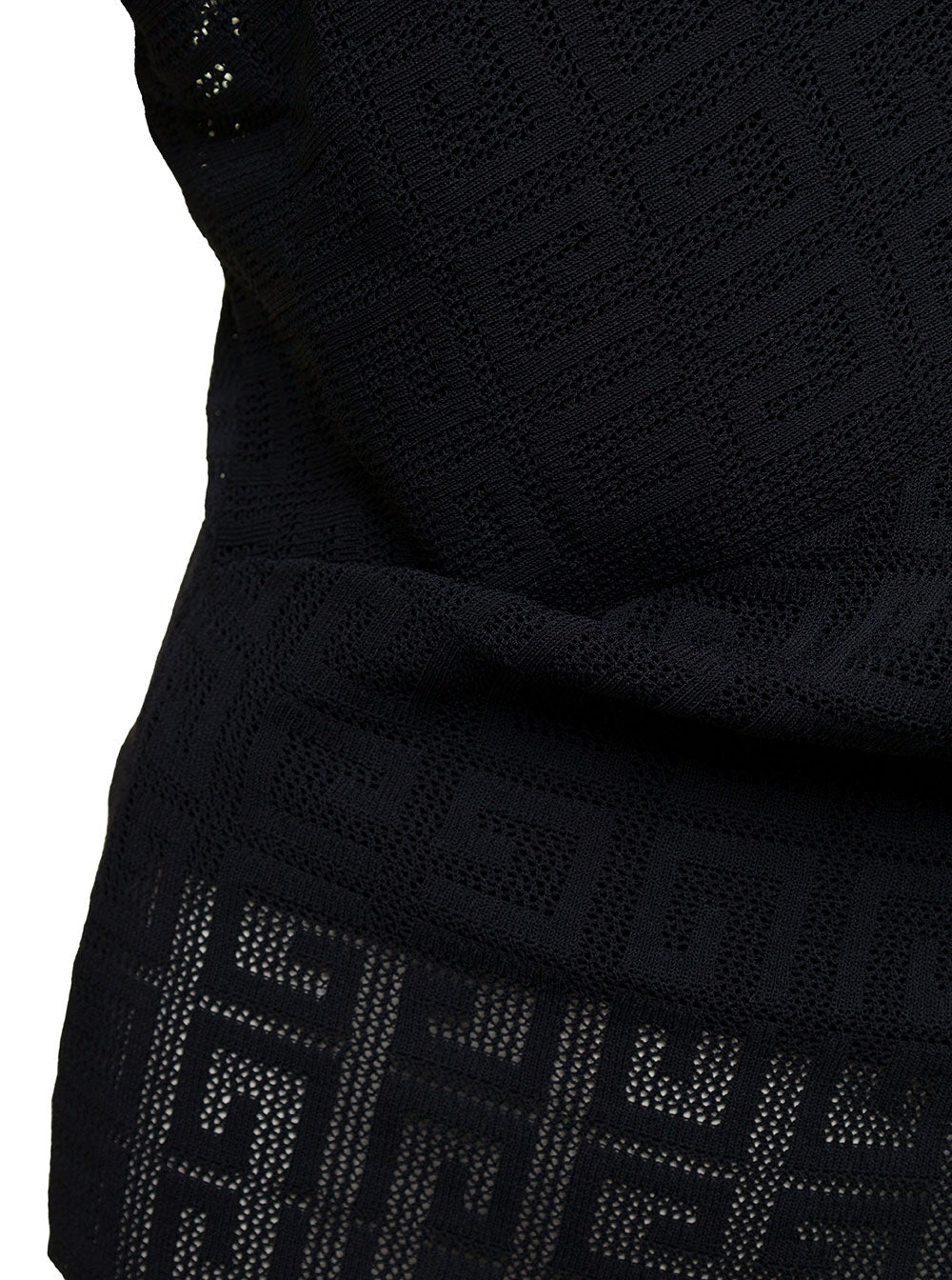 Givenchy Women Black Top With Draped Neckline In Viscose Woman