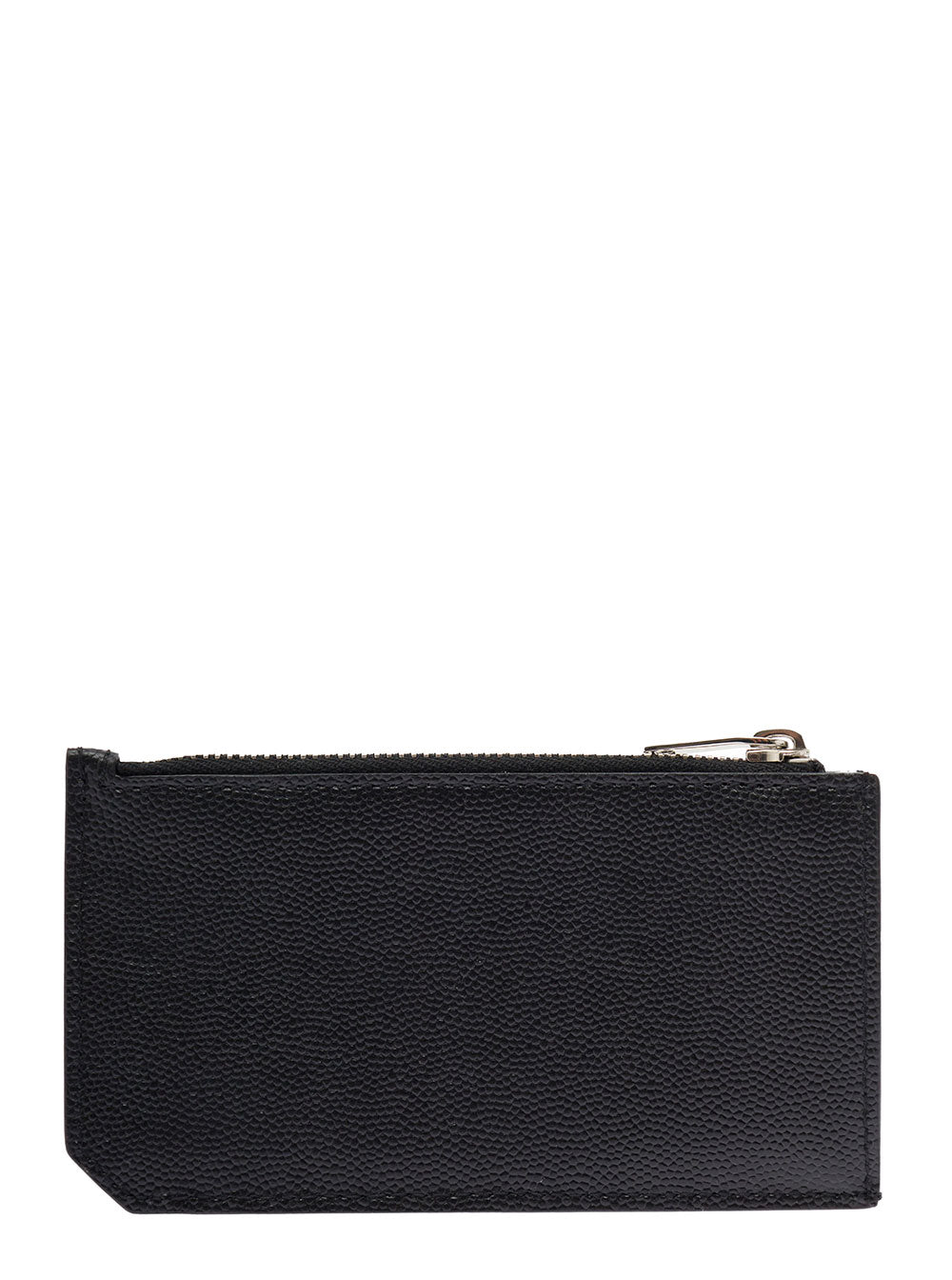 Saint Laurent Men Saint Laurent Man's Black Leather Card Holder