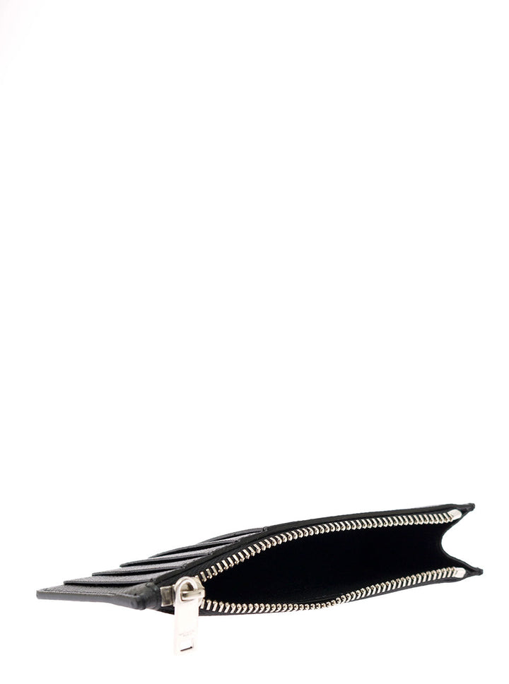 Saint Laurent Men Saint Laurent Man's Black Leather Card Holder